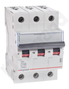 Legrand Автоматичен прекъсвач TX3 3P 40A крива D 6kA - 403759 - Цена | LEDs4economy