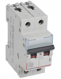 Legrand Автоматичен прекъсвач TX3 2P 25А крива D 10kA - 409453 - Цена | LEDs4economy