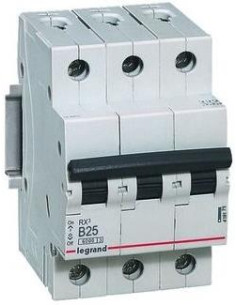 Legrand Автоматичен прекъсвач RX3 3P 25A крива В 6kA - 419171 - Цена | LEDs4economy
