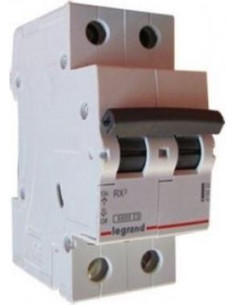 Legrand Автоматичен прекъсвач RX3 2P 16A крива В 6kA - 419158 - Цена | LEDs4economy