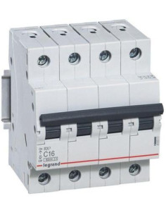 Legrand Автоматичен прекъсвач RX3 4P 16A крива С 6kA - 419257 - Цена | LEDs4economy