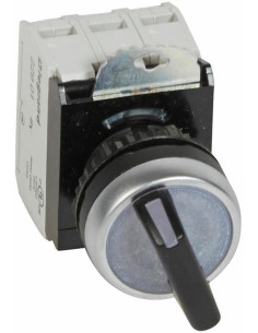 Legrand Превключвател черен 1-2 1NO-1NC светещ 12...24Vac/dc Ø22mm - 023763 - Цена | LEDs4economy