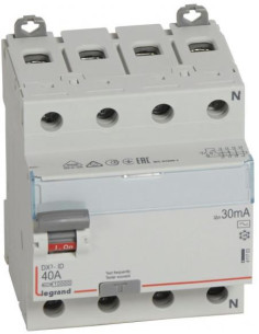 Legrand ДТЗ 4P 40A 30mА серия DX3 ID тип AC - 411703 - Цена | LEDs4economy