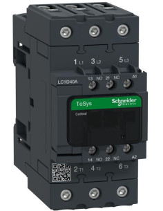 SE Контактор TeSys D 3P 18.5kW (40A AC-3) 1NO-1NC 220V 50/60Hz EverLink - LC1D40AM7 - Цена | LEDs4economy