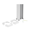 Legrand Kолона с 4 отделения, двустранна, 3.3м, алум. конструкция, PVC капаци, бяла Snap-On  - 653050 - 2