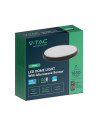 V-TAC 18W LED Плафон Сензор SAMSUNG Чип 4000 Кръг Черна Рамка IP44 - 76691-24 - 6
