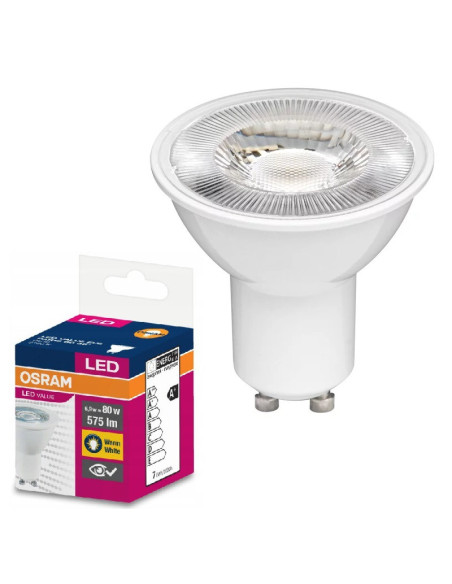 LED ЛАМПА VALUE PLAST PAR16 80 36 6,9W/827 GU10 LEDVANCE