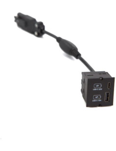 BACHMANN Модул CM с USB A+C (за зареждане), с кабел 0.2м, цвят Черен, - B917.227 - Цена | LEDs4economy 2