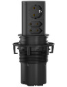 BACHMANN Модул ELEVATOR с 1х Шуко и 2x Евро, с кабел 2м, цвят Черен, - B928.0037 - Цена | LEDs4economy
