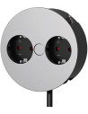 BACHMANN Модул TWIST с 2х Шуко, с кабел 2м, цвят Хром мат, - B931.021 - Цена | LEDs4economy