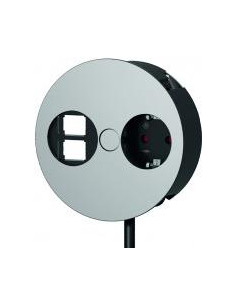 BACHMANN Модул TWIST с 1х Шуко и 1x празен модул, цвят Хром мат, - B931.001 - Цена | LEDs4economy
