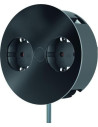 BACHMANN Модул TWIST с 2х Шуко, с кабел 2м, цвят Черен,  - B931.150