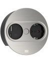 BACHMANN Модул TWIST 2 КРЪГЪЛ с 1х Шуко и USB тип A+C, с кабел 2м, цвят Инокс,  - B946.004
