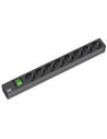 BACHMANN Разклонител PDU 19" 1U 8x ШУКО, с ключ, кабел 2м и щепсел универсален 16A, - B801.0008 - Цена | LEDs4economy