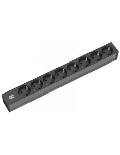 BACHMANN Разклонител PDU 19" 1U 8x ШУКО, кабел 2м и щепсел универсален 16A, - B801.0007 - Цена | LEDs4economy