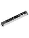 BACHMANN Модул UNIVERSAL с 5х Шуко и 2х празни модула, с кабел 3м, цвят Черен, - B922.0181 - Цена | LEDs4economy