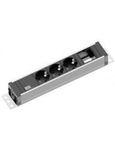 BACHMANN Модул UNIVERSAL с 3х Шуко и 1х празен модул, с кабел 3м, цвят Черен, - B922.0111 - Цена | LEDs4economy