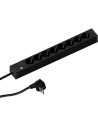 BACHMANN Разклонител ЧЕРЕН 8x2P+E с кабел 2 метра / 3x1.5мм2 CONNECT LINE,  - B420.0019 - 2