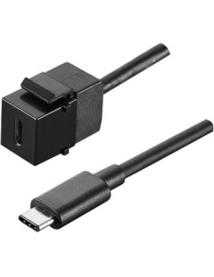 BACHMANN Инсърт USB C 3.1 (вход-изход за пренос на данни), цвят Черен, - B917.121 - Цена | LEDs4economy