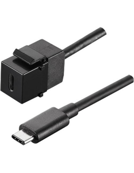 Инсърт USB C 3.1 (вход-изход за пренос на данни), цвят Черен, Bachmann