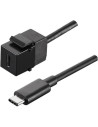 BACHMANN Инсърт USB C 3.1 (вход-изход за пренос на данни), цвят Черен, - B917.121 - Цена | LEDs4economy