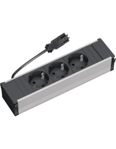 BACHMANN Модул за CONI 3M с 3х Шуко, цвят Черен, - B333.1007 - Цена | LEDs4economy 2