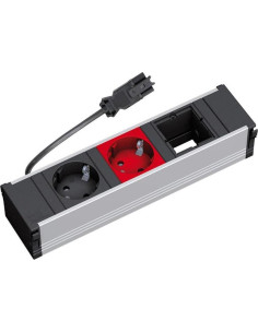 BACHMANN Модул за CONI 3M с 1х Шуко, 1х Шуко резерв. и 1х празен модул, цвят Черен, - B912.023 - Цена | LEDs4economy