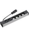 BACHMANN Модул за CONI 6M с 2х Шуко и 4х празни модула, цвят Черен,  - B912.005 - 3