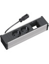 BACHMANN Модул за CONI 3M с 2х Шуко и 1х празен модул, цвят Черен,  - B912.003 - 3