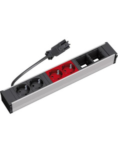 BACHMANN Модул за CONI 6M с 2х Шуко, 2х Шуко резерв. и 2х празни модула, цвят Черен, - B912.025 - Цена | LEDs4economy