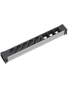 BACHMANN Модул за TOP FRAME или CONFERENCE 8M с 5х Шуко и 3х празни модула, цвят Черен, - B909.008 - Цена | LEDs4economy