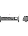 BACHMANN Модул DESK 1 с 3х Шуко и 1х празен модул, цвят Черен,  - B902.000 - 3