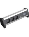 BACHMANN Модул DESK 1 с 3х Шуко и 2х RJ45 Cat.6A STP, цвят Черен,  - B339.1004