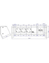 BACHMANN Модул DESK 1 с 3х Шуко и 2х RJ45 Cat.6A STP, цвят Черен,  - B339.1004 - 4
