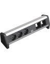 BACHMANN Модул DESK 1 с 3х Шуко и 2х празни модула, цвят Черен,  - B902.001