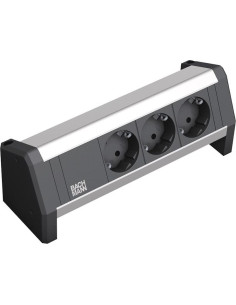 BACHMANN Модул DESK 1 с 3х Шуко, цвят Черен, - B902.0048 - Цена | LEDs4economy