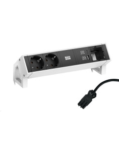 BACHMANN Модул DESK 2 с 2х Шуко, USB тип A+C и 1х празен модул, цвят Бял, - B902.935 - Цена | LEDs4economy