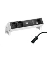 BACHMANN Модул DESK 2 с 2х Шуко, USB тип A+C и 1х празен модул, цвят Бял, - B902.935 - Цена | LEDs4economy