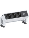 BACHMANN Модул DESK 2 с 3х Шуко, цвят Бял,  - B902.2048 - 2