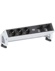 BACHMANN Модул DESK 2 с 3х Шуко и 2х празни модула, цвят Бял, - B902.201 - Цена | LEDs4economy