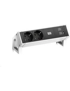 BACHMANN Модул DESK 2 с 2х Шуко и USB тип A+C, цвят Бял, - B902.932 - Цена | LEDs4economy