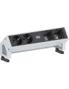 BACHMANN Модул DESK 2 с 2х Шуко и 2х празни модула, цвят Бял,  - B902.211 - 6