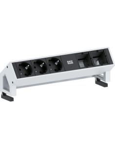 BACHMANN Модул DESK 2 с 3х Шуко и 2х празни модула, цвят Инокс, - B902.401 - Цена | LEDs4economy