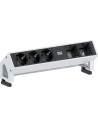 BACHMANN Модул DESK 2 с 3х Шуко и 2х празни модула, цвят Инокс,  - B902.401 - 2