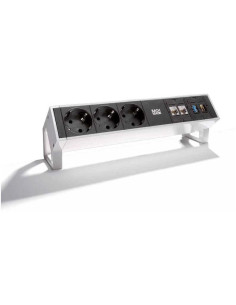 BACHMANN Модул DESK 2 с 3х Шуко, 2xRJ45 Cat.6, USB 3.0 и HDMI, цвят Бял, - B902.302 - Цена | LEDs4economy