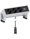 BACHMANN Модул DESK 2 с 3х Шуко, с кабел 1.5м, цвят Инокс, - B902.500 - Цена | LEDs4economy