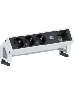 BACHMANN Модул DESK 2 с 3х Шуко и 1х празен модул, цвят Бял, - B902.200 - Цена | LEDs4economy