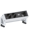 BACHMANN Модул DESK 2 с 2х Шуко и 1х празен модул, цвят Бял,  - B902.203 - 3