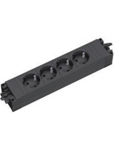 BACHMANN Модул STEP BASE с 4х Шуко, цвят Черен, - B906.18819 - Цена | LEDs4economy