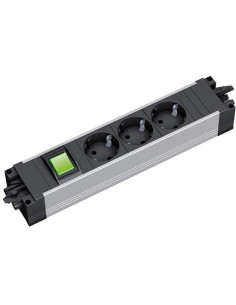 BACHMANN Модул STEP с 3х Шуко и ключ, цвят Черен, - B906.18801 - Цена | LEDs4economy
